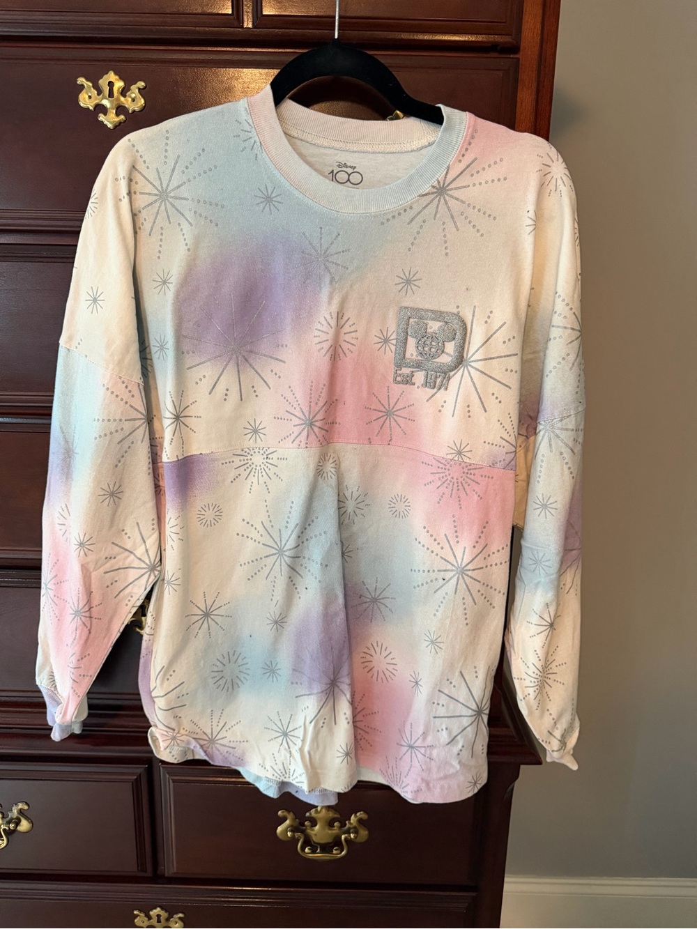 Disney Pastel Tie-Dye Crewneck Sweatshirt in Pink, Purple & Blue